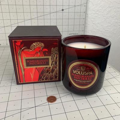 #80 Pomegrante Patchouli Voluspa Candle Maison Rouge Collection