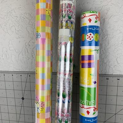 #103 Three Rolls of Gift Wrapping Paper