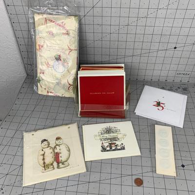 #110 Christmas Cards & Tissue Paper