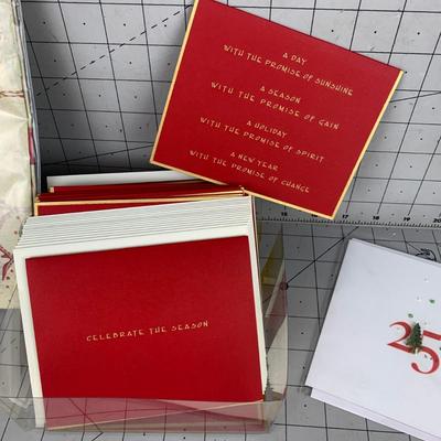 #110 Christmas Cards & Tissue Paper