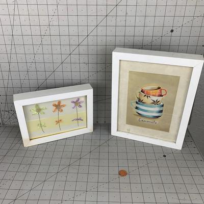 #133 Framed Camomile & Flowers