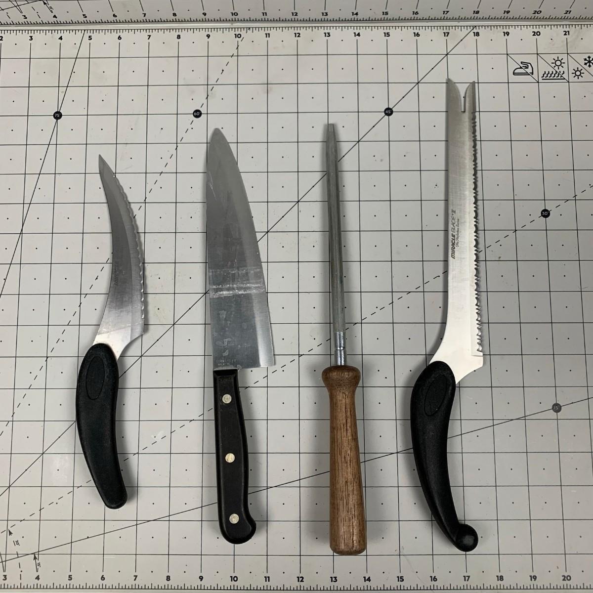 145 Miracle Blade III Knives & Sharpener