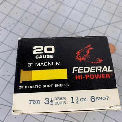 #162 Federal Hi-Power Plastic Shot Shells
