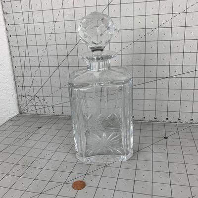 #170 Royal Scot Crystal Decanter- Hand Cut Whisky Golfer (See pictures) 