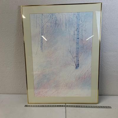 #195 Snowy Winter Forest Framed Print
