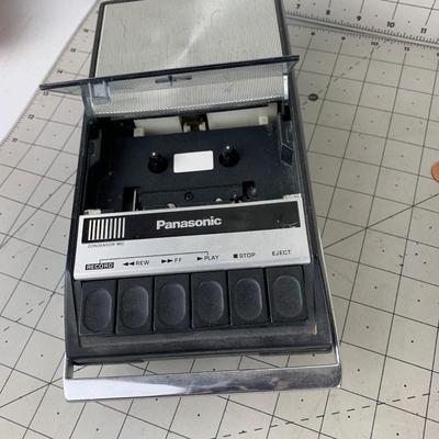 #204 Panasonic Cassette Player & JVC CD Player