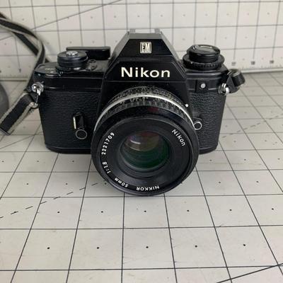 #210 Nikon Film Camera With 50mm Lens