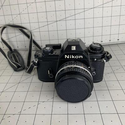 #210 Nikon Film Camera With 50mm Lens