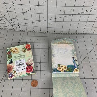 #226 Peacock & Bird Compact Notepads
