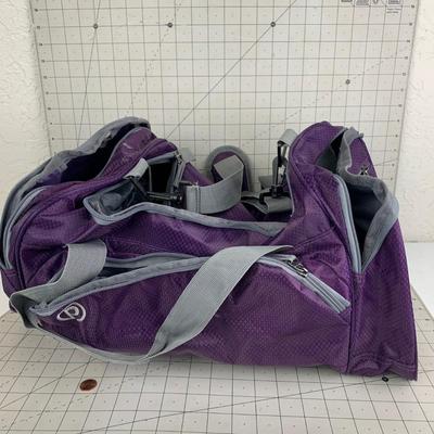 #240 Purple Sport Duffle Bag