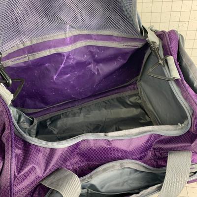 #240 Purple Sport Duffle Bag