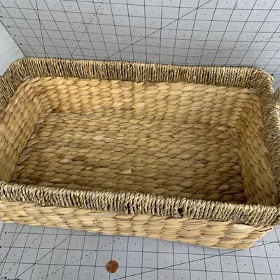 #246 Woven Rectangular Basket