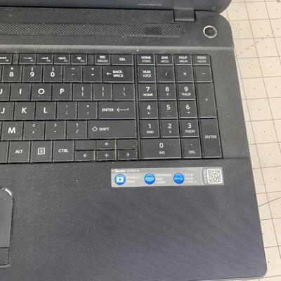 #270 Back Toshiba Laptop With Charger