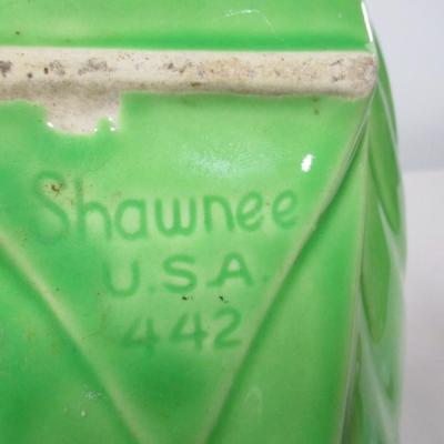 Shawnee USA 442 Ceramic Vegetable Bowl Green Vintage