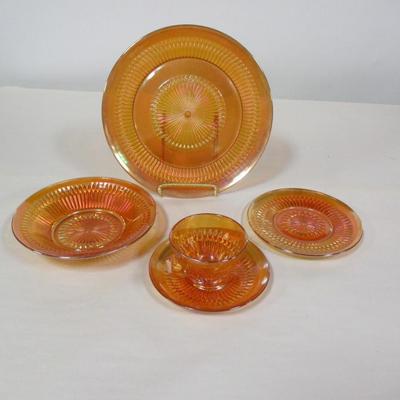 Vintage Carnival Glass Dishes