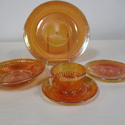 Vintage Carnival Glass Dishes