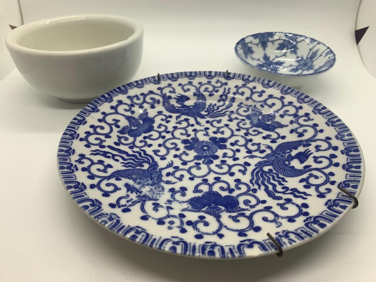 Mortar and pestle spice grinder bowl, Japanese plate, small bowl