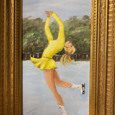 Ice Skater Art by Dorothy Walsh