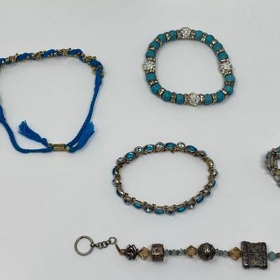 The Blue Bracelet Jewelry Lot