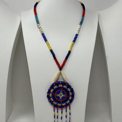 Multi-Color Microbead and Bead Necklace