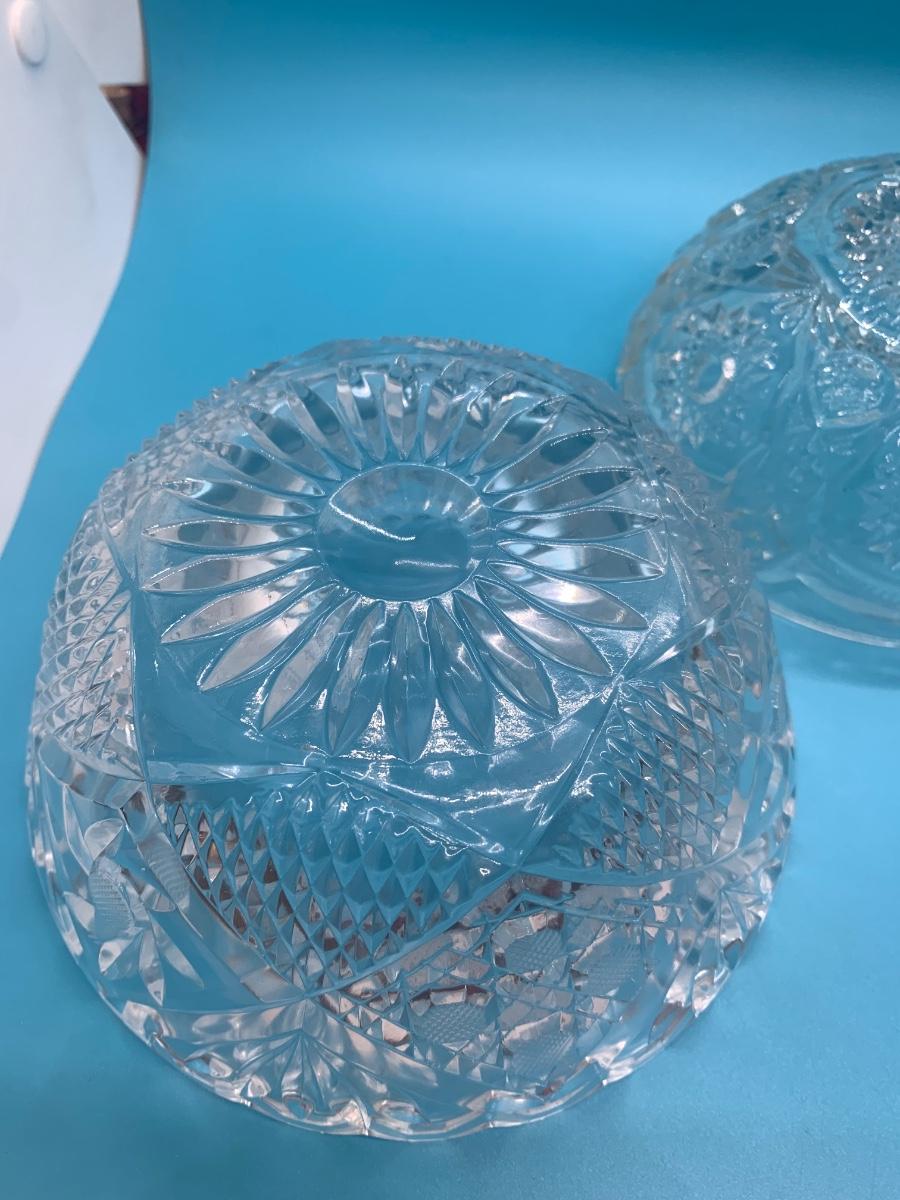 3 Vintage glass bowls
