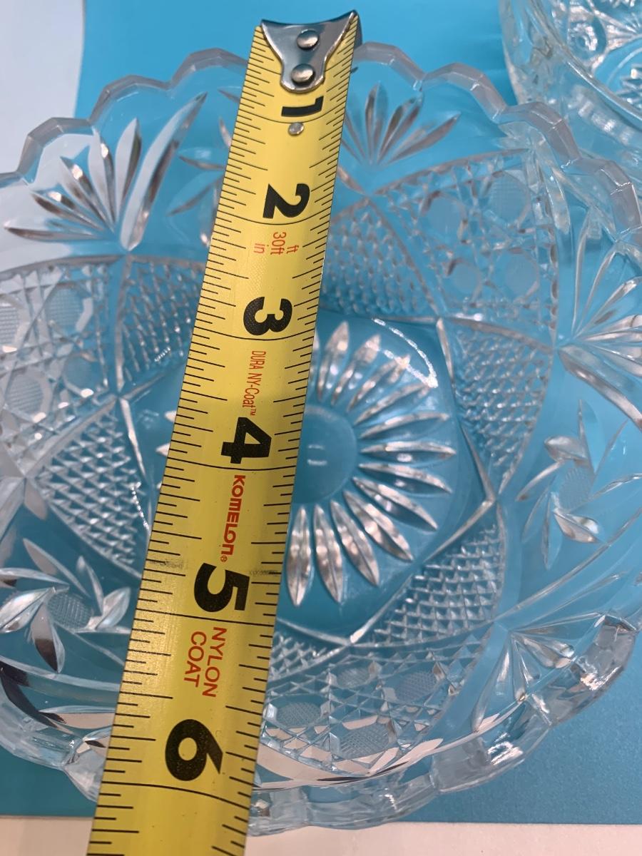 3 Vintage glass bowls