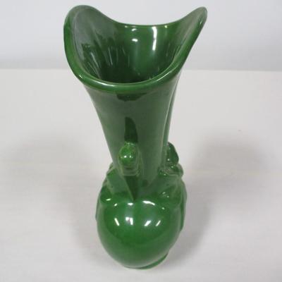 Shawnee Green Pottery Vase