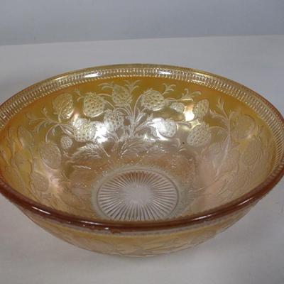Carnival Glass Bowl Vase & Candy Dish