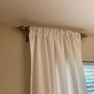 DIY curtain rings, rod holders, and end knobs