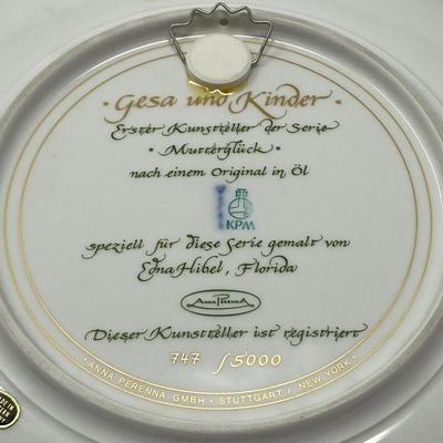 Collection of Limited Edition Edna Hibel Collector's Plates