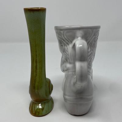 Pair of Frankoma Pottery Statues