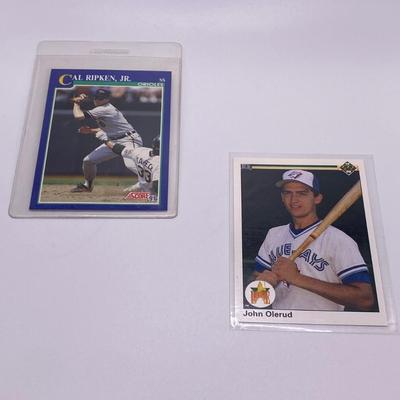 Cal Ripken, Jr. and John Olerud Baseball Trading Cards