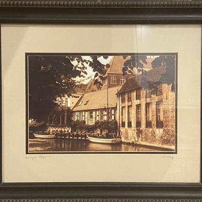 Artist Signed Belgium Framed Photograph by Luckey