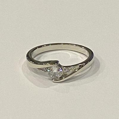 Sterling Silver Ring with CZ Stone