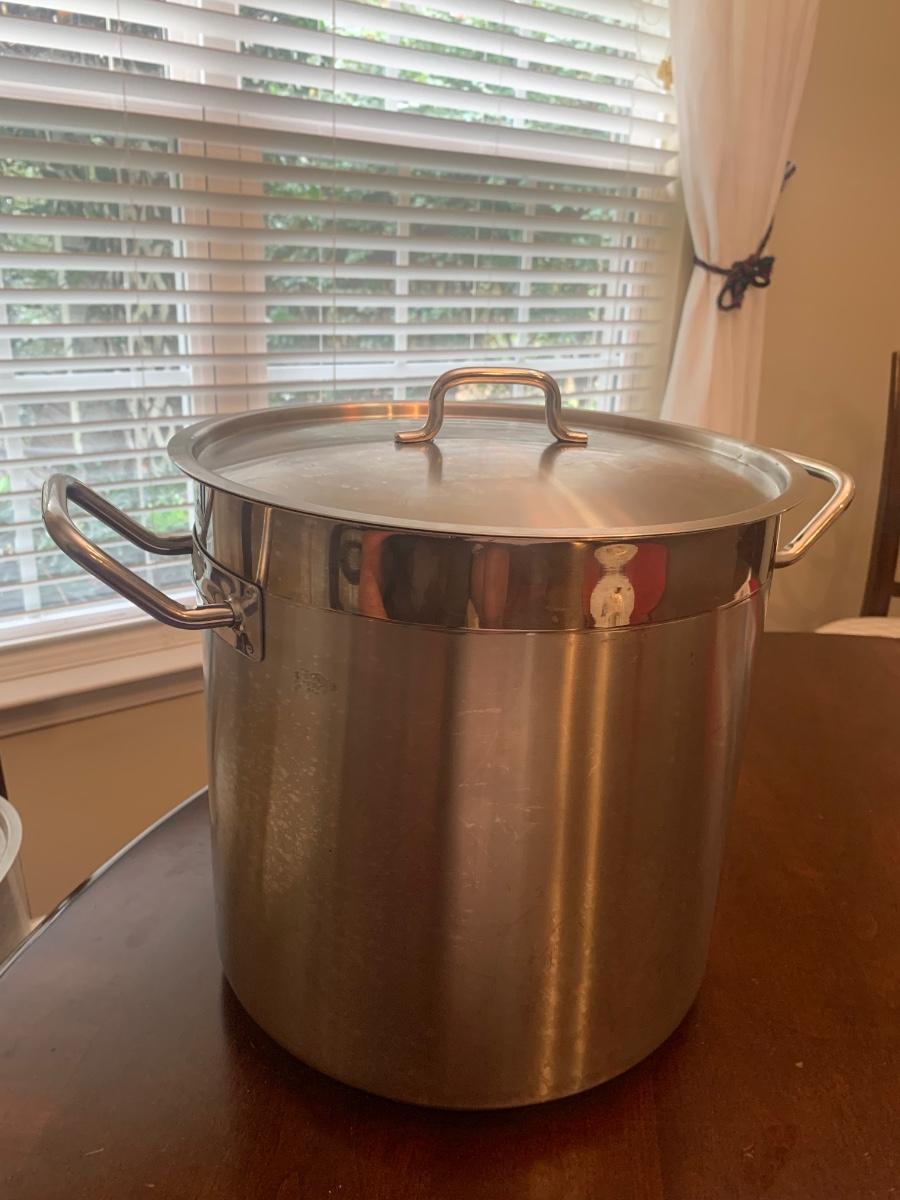 Stainless steel induction Eurodib 18/10 large pot