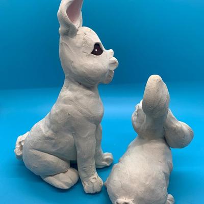2 separate bunny rabbits- Whiterock Studio, Inc 1986