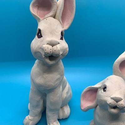 2 separate bunny rabbits- Whiterock Studio, Inc 1986