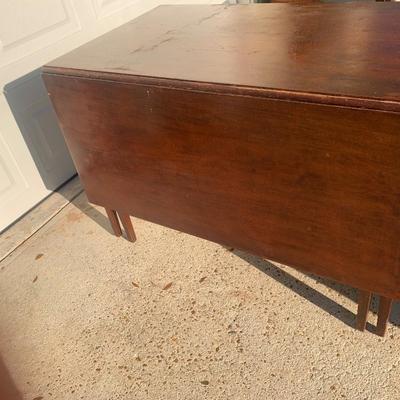 Function in all spaces Mahogany drop leaf table