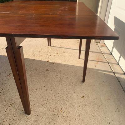 Function in all spaces Mahogany drop leaf table