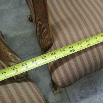 Pair of Vintage Chairs with Carved Wood