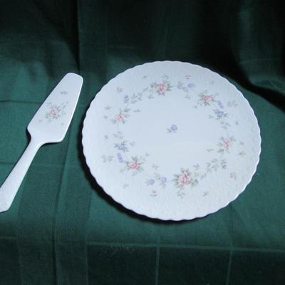 Mikasa Bone China Cake Plate and Server