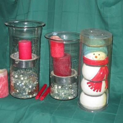 Snowman Stackable Bowls and Candles