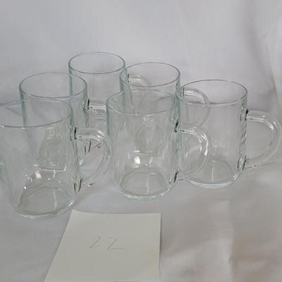 Glass espresso mugs