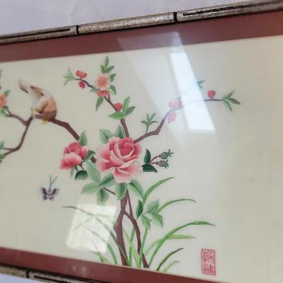 Framed sillk art