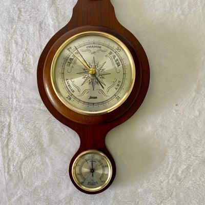 Lot of Six Wooden Clocks and Barometer (BR1-SL)