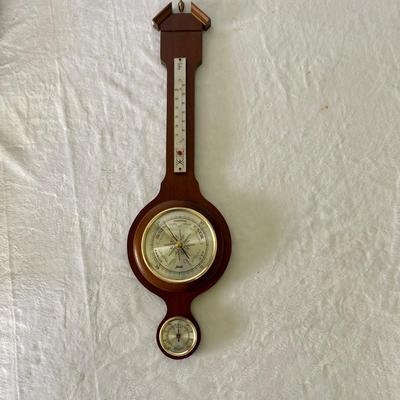 Lot of Six Wooden Clocks and Barometer (BR1-SL)