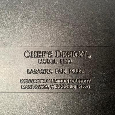 Chefâ€™s Design Lasagna Pan Plus & Wedge Cornbread Cast Iron (FR-KW)