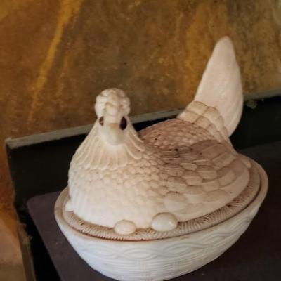 Sitting Hen on Nest