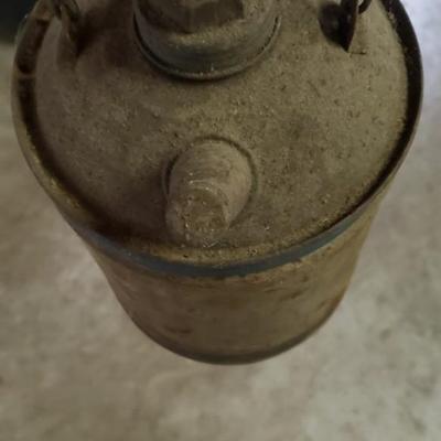 Vintage metal gas can