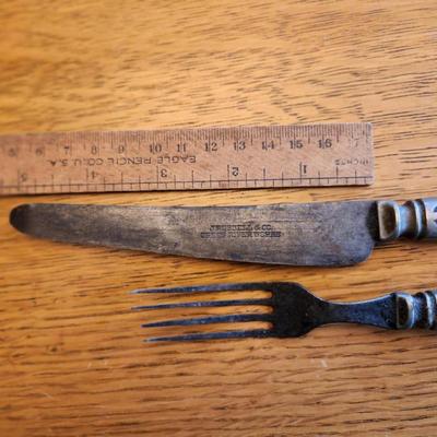Early J. Russell & Co. Green River Knife & Fork